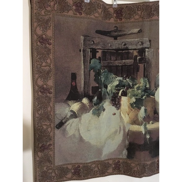 Large Wall Tapestry Wine & Roses Joseph Sulkowski Riddle Home & Gift 42x53" - Picture 5 of 10